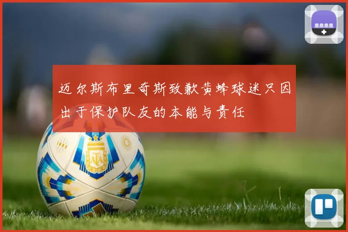 迈尔斯布里奇斯致歉黄蜂球迷只因出于保护队友的本能与责任